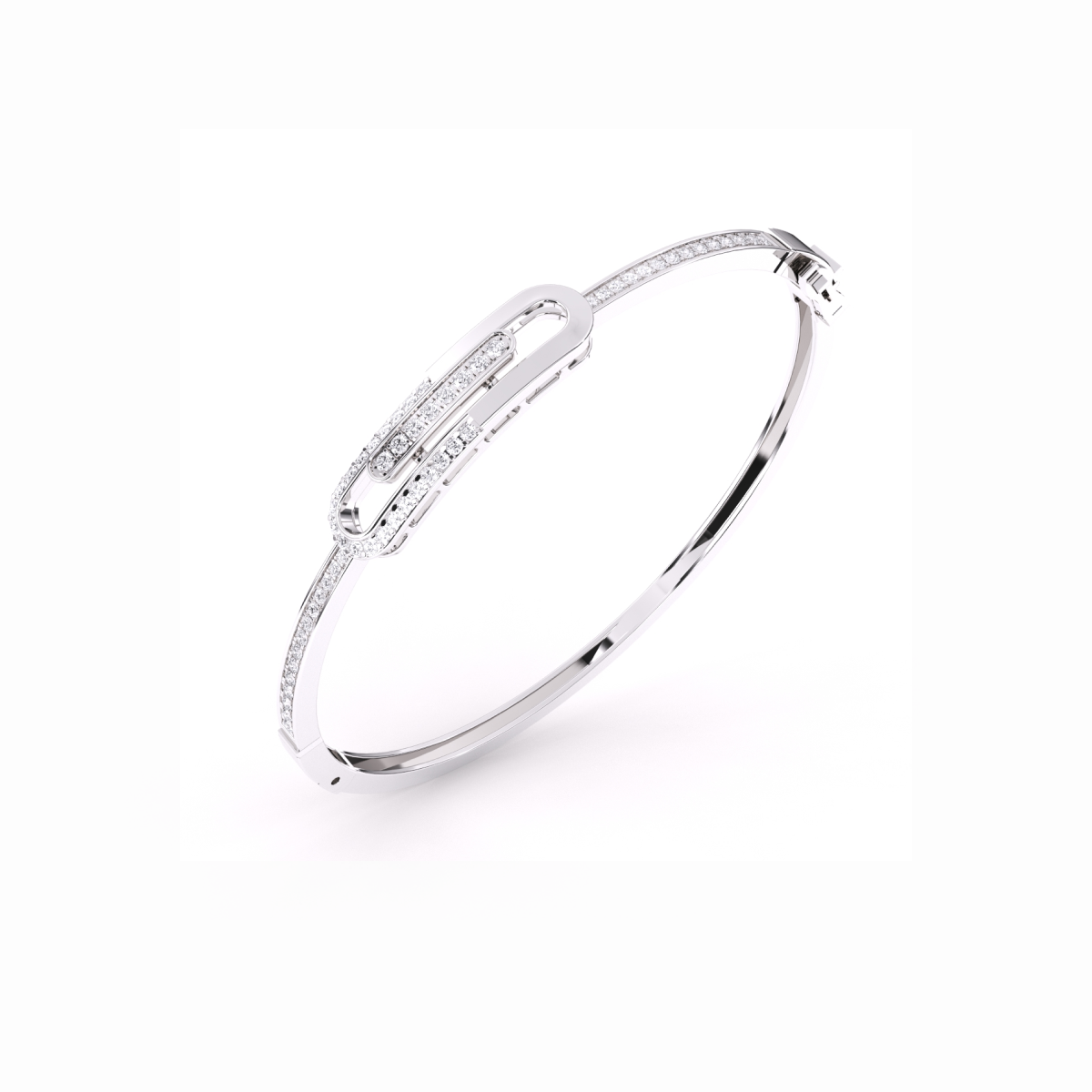 Stylish Diamond Bangle Bracelet